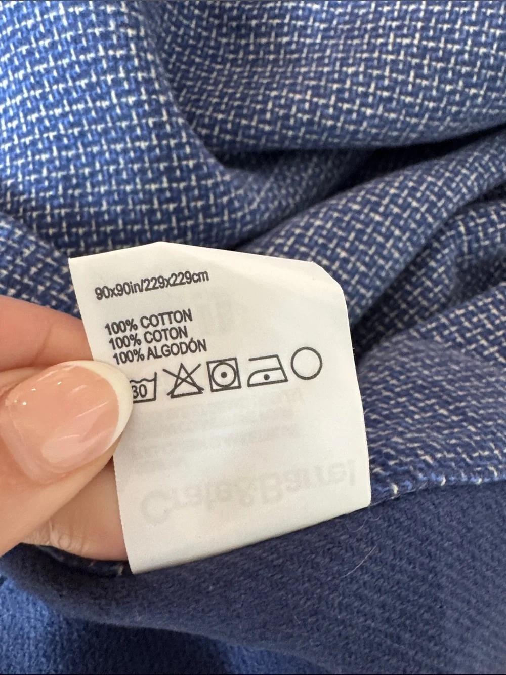 Crate&Barrel Queen Size Cotton Blanket